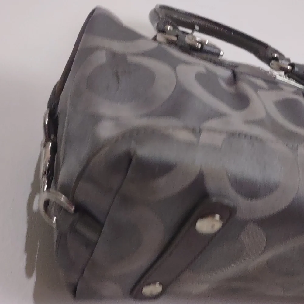 Coach Gray and Black Satchel - Picture 5 of 16
